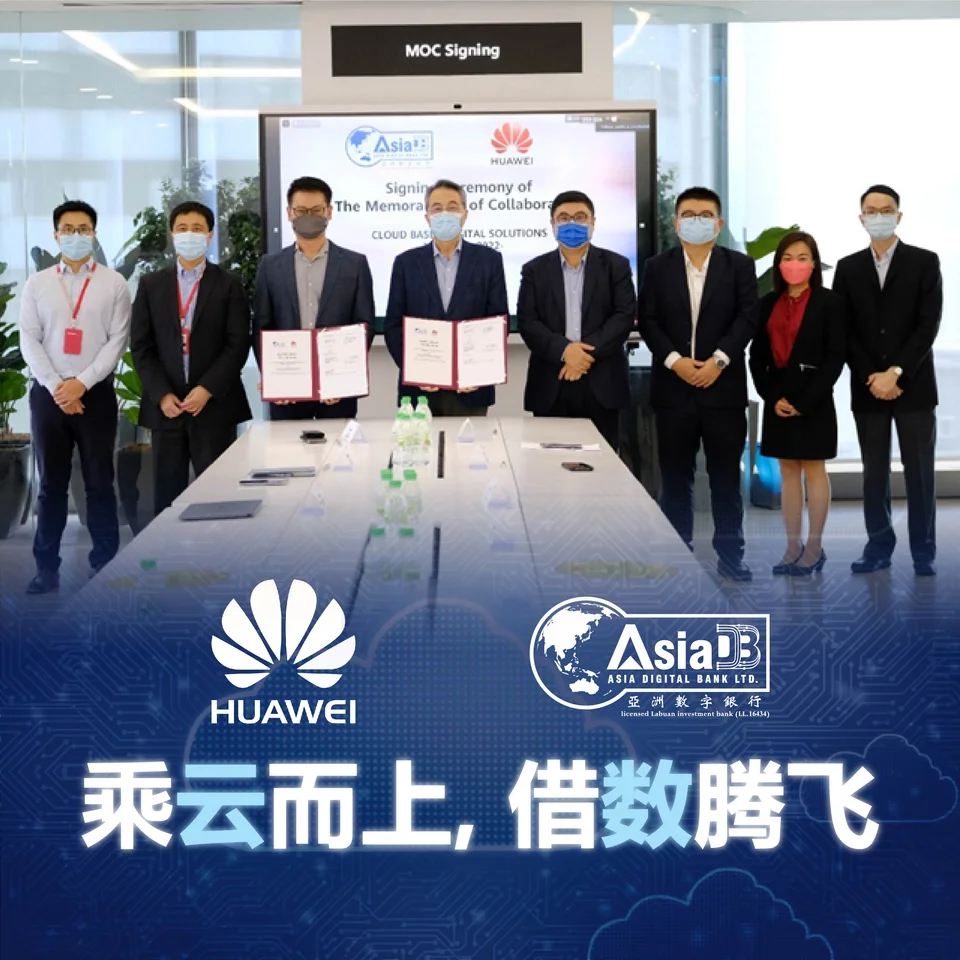 Asia Digital Bank and Huawei Technologies (Malaysia) signed a Memorandum of Collaboration (MoC)